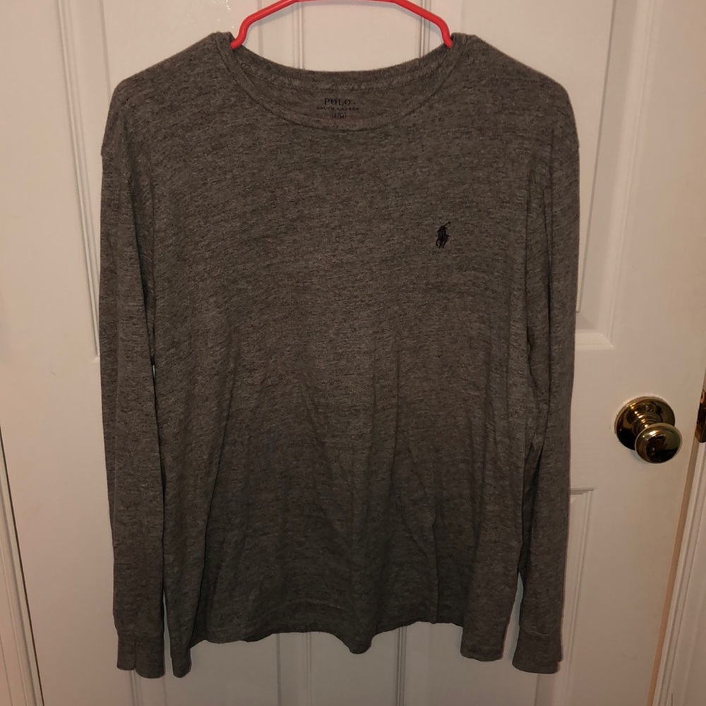 Gray polo shirt